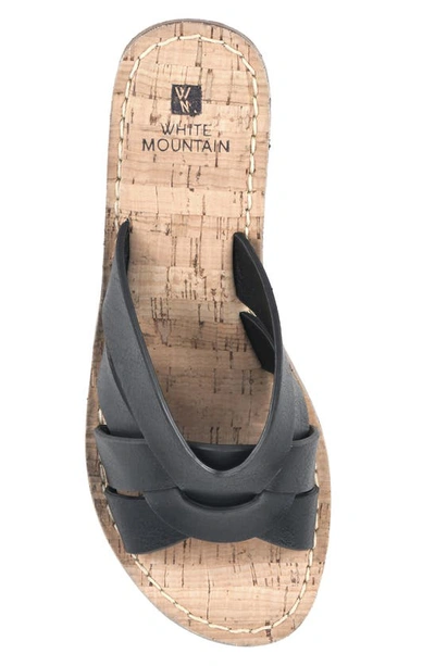Shop White Mountain Samwell Platform Wedge Sandal In Black/ Burn/ Smooth