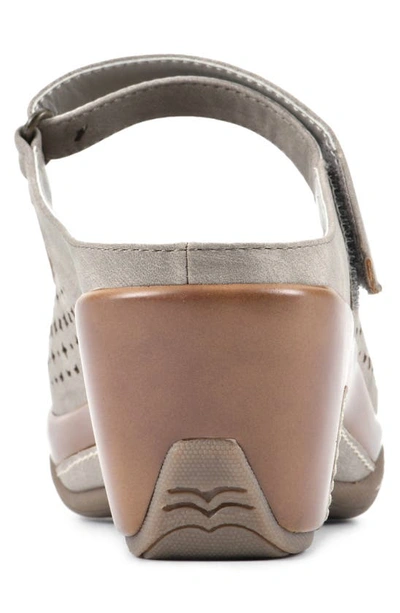 Shop White Mountain Vinto Mary Jane Mule In Taupe/ Suede Smooth