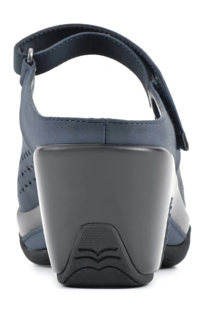 Shop White Mountain Vinto Mary Jane Mule In Navy/ Sueded Smooth