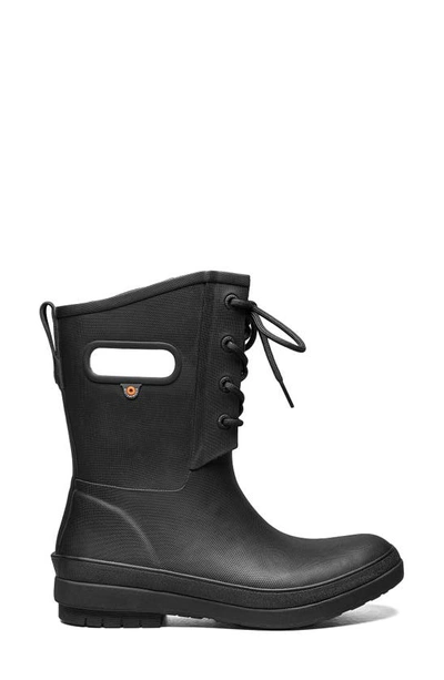 Bogs Amanda Ii Lace-up Waterproof Boot In Black