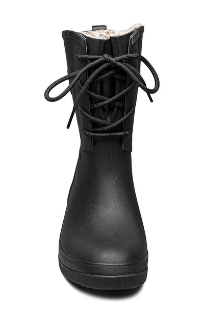 Bogs Amanda Ii Lace-up Waterproof Boot In Black