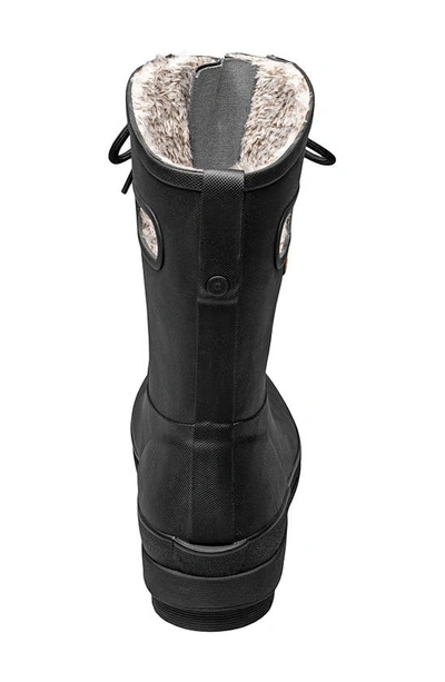 Bogs Amanda Ii Lace-up Waterproof Boot In Black