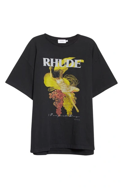 Shop Rhude A Perfect Day Graphic Tee In Black