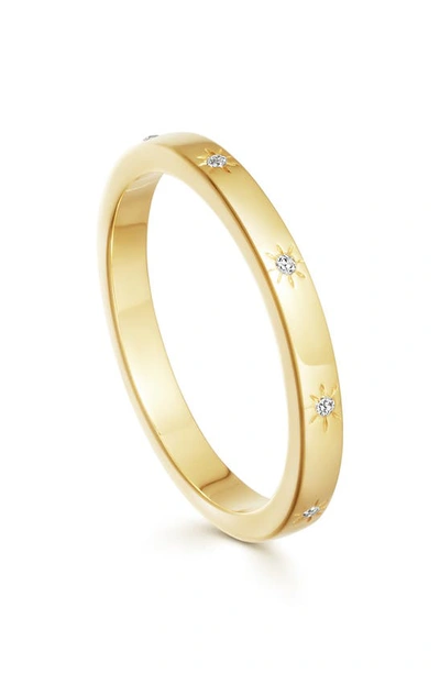 Shop Missoma Interstellar Star Studded Stacking Ring In Gold