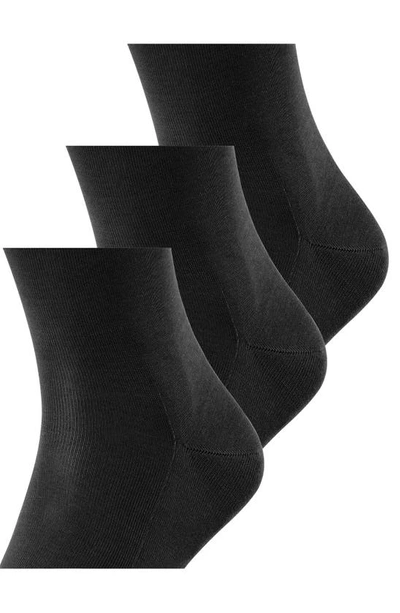 Falke Tiago 3-pack Dress Socks In Black
