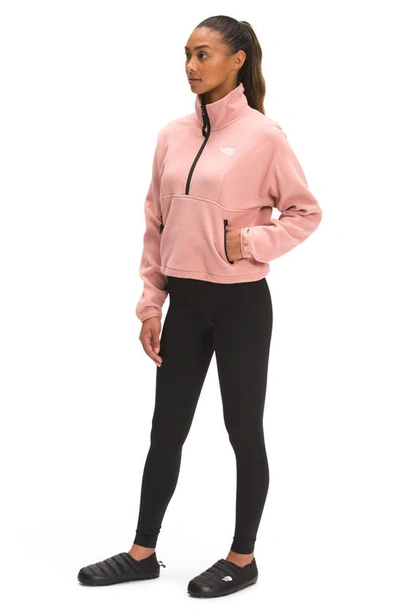 The North Face Attitude Quarter-zip Fleece Jacket In Rose Dawn