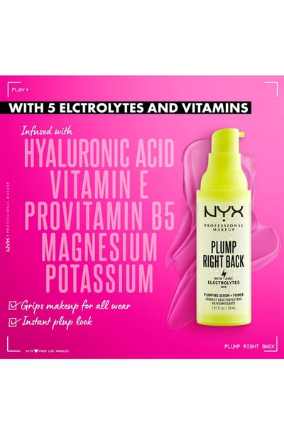 Nyx Cosmetics Nyx Professional Makeup Nyx Plump Right Back Serum & Primer