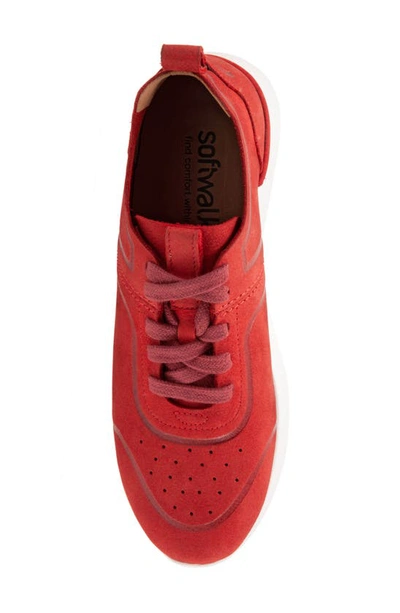 Shop Softwalk ® Stella Sneaker In Red Nubuck