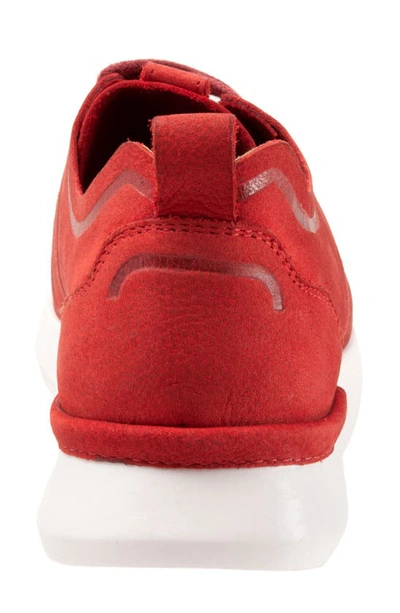 Shop Softwalk ® Stella Sneaker In Red Nubuck