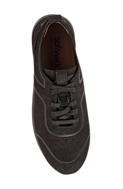 Shop Softwalk Stella Sneaker In Black Nubuck