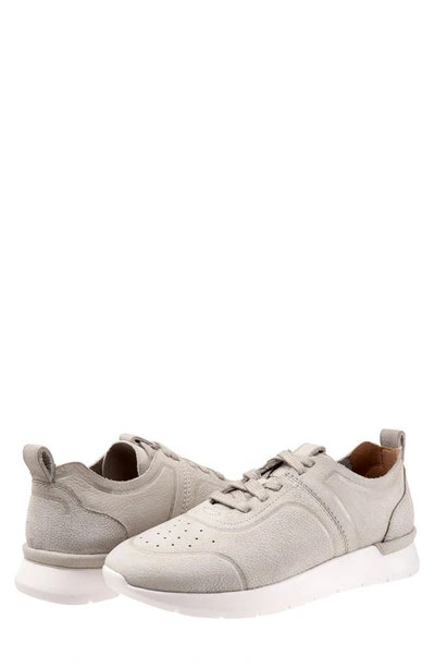Softwalk Stella Sneaker In Light Grey Nubuck