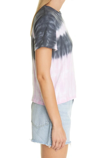 Shop Re/done X Hanes The Classic Tee In Blossom Stripe Tie Dye