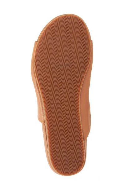 Shop Softwalk Camano Leather Slide Sandal In Tan