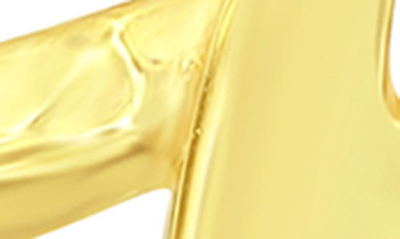 Simona Yellow Gold Initial Band Ring In Gold - A