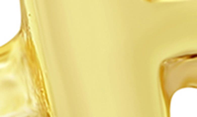 Simona Yellow Gold Initial Band Ring In Gold - R