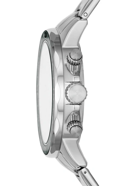 Shop Fossil Bannon Stainless Steel Bracelet Watch, 45mm In Silver