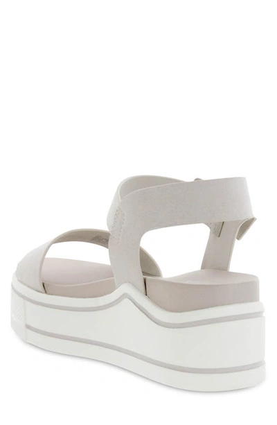 Shop Mia Olita Vegan Suede Platform Sandal In Off Wht Br