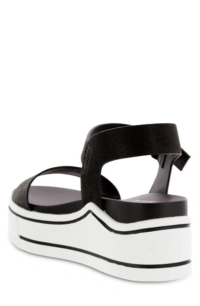 Shop Mia Olita Vegan Suede Platform Sandal In Black Brus