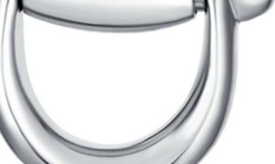 Bling Jewelry Sterling Silver Equestian Bit Dangle Earrings In Silver-tone
