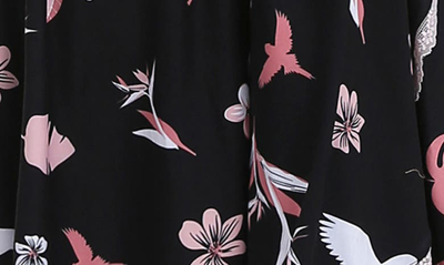 Kimi And Kai Angela Lounge Maternity Robe In Black