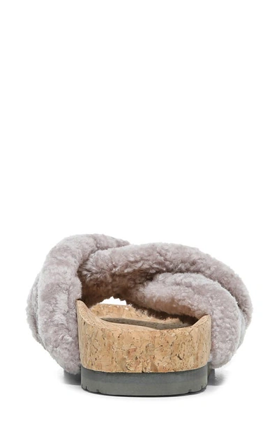 Shop Vince Goran Genuine Shearling Slipper In Marble