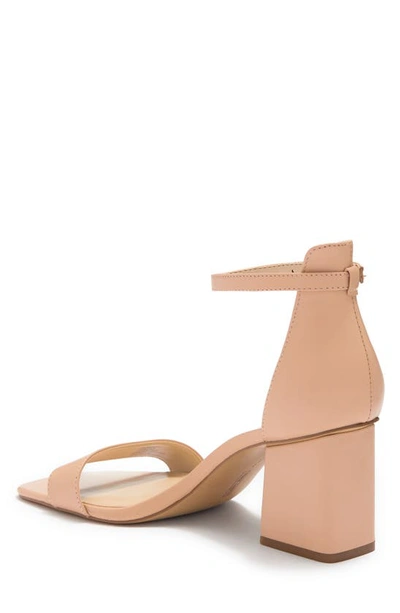Shop Vince Camuto Margry Ankle Strap Block Heel Sandal In Biscuit