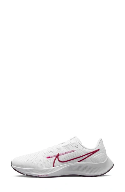 Shop Nike Air Zoom Pegasus 38 Running Shoe In White/ Hibiscus/ Iris Whisper