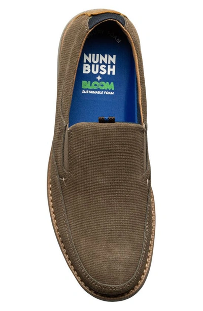 Shop Nunn Bush Otto Suede Moc Toe Slip-on Sneaker In Mocha