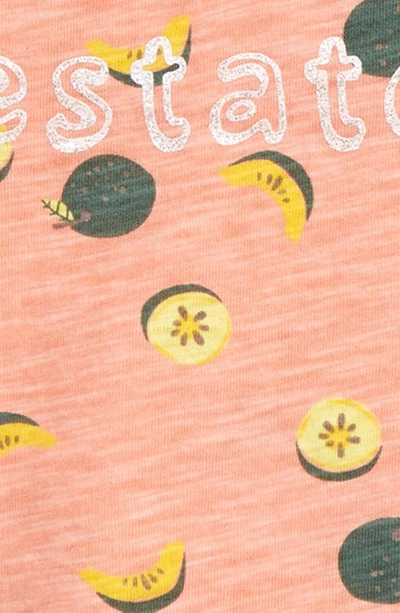 Peek Aren't You Curious Kids' Francie Sweet Life T-shirt In Peach