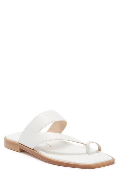 Shop Stuart Weitzman Lyla Slide Sandal In White