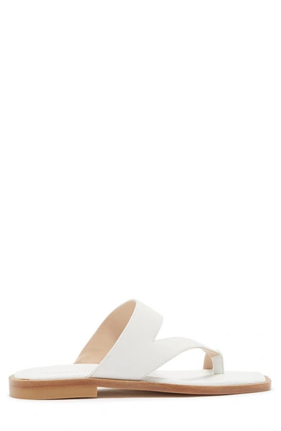 Shop Stuart Weitzman Lyla Slide Sandal In White