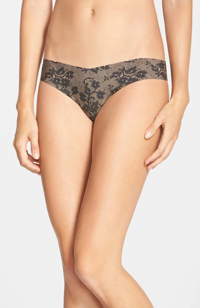 Shop Commando Print Thong In Lady Lace