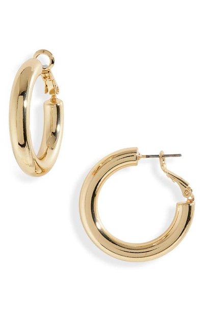 Shop Nordstrom Tube Hoop Earrings In Gold