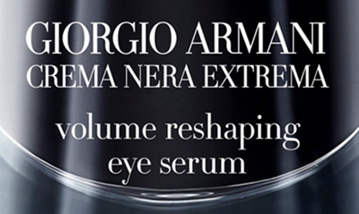 Shop Giorgio Armani Crema Nera Extrema Volume Reshaping Eye Serum, 0.5 oz