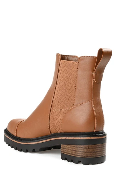 Journee Collection Journee Colleciton Mirette Lug Sole Chelsea Boot In Tan