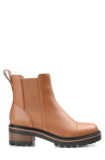 Journee Collection Journee Colleciton Mirette Lug Sole Chelsea Boot In Tan