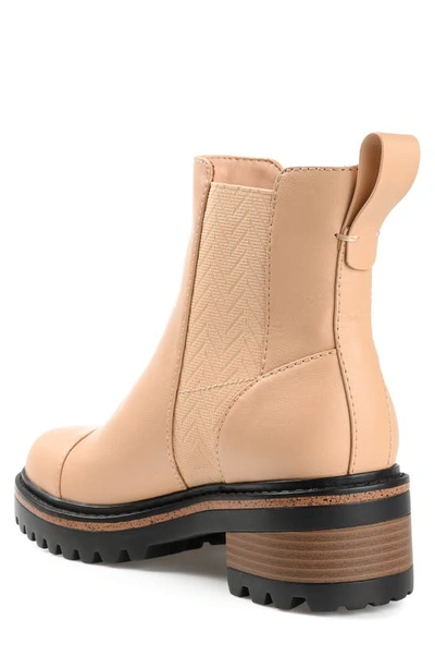 Journee Collection Journee Colleciton Mirette Lug Sole Chelsea Boot In Natural