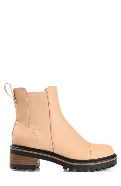 Journee Collection Journee Colleciton Mirette Lug Sole Chelsea Boot In Natural