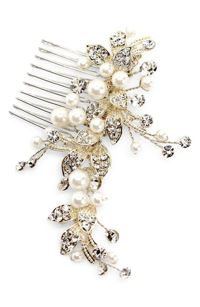 Shop Brides And Hairpins Catherine Jeweled Hair Comb In Gold