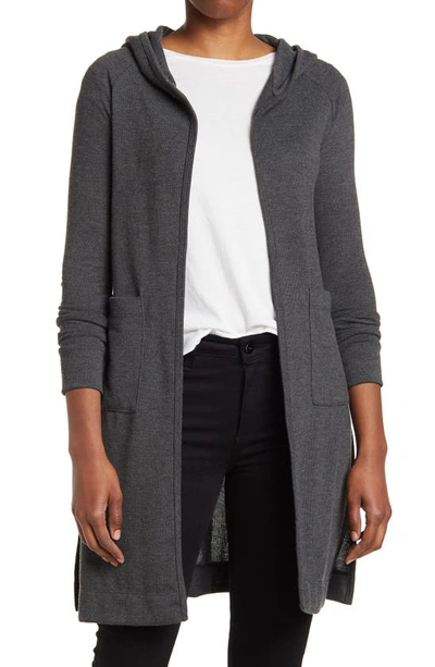 Shop Go Couture Wrap Front Cardigan In Ultimate Gray