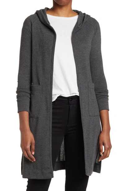 Go Couture Wrap Front Cardigan In Ultimate Gray