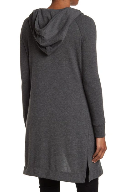 Go Couture Wrap Front Cardigan In Ultimate Gray