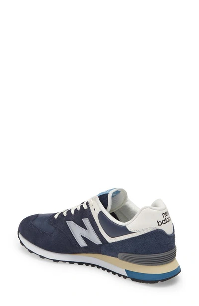 Shop New Balance 574 Classic Sneaker In Nb Navy/ Sea Salt