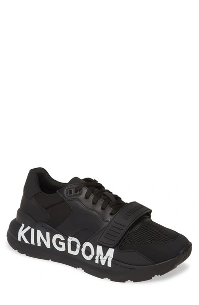 Shop Burberry Ramsey Sneaker In Black