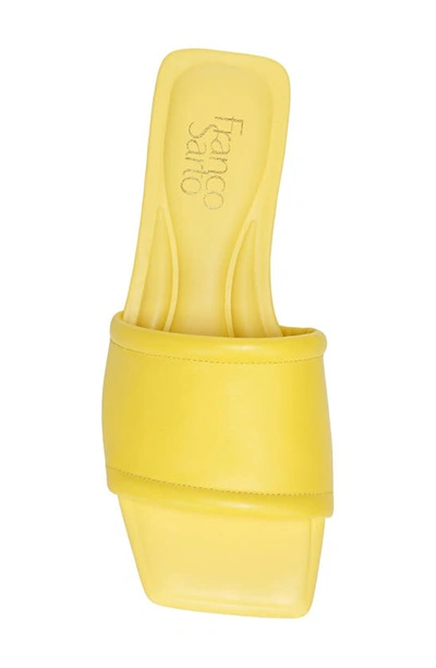 Shop Franco Sarto Caven 3 Slide Sandal In Yellow