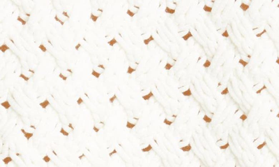Shop Ted Baker Stena Basket Stitch Cotton Blend Sweater In White