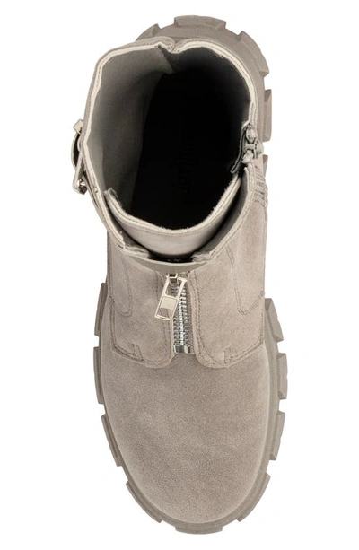 Shop Olivia Miller Combat Boot In Grey