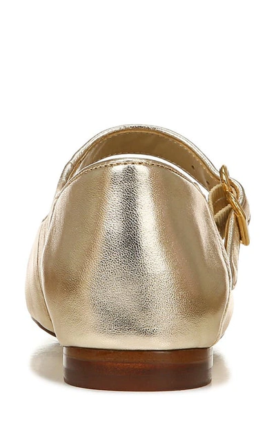 Shop Sam Edelman Michaela Mary Jane Flat In Gold Leaf