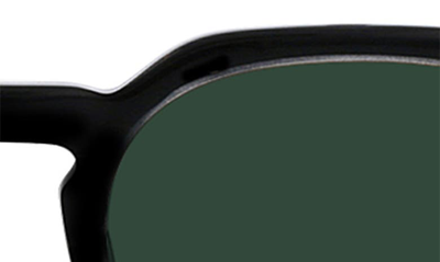 Shop Raen Clyve 52mm Polarized Sunglasses In Crystal Black / Green Polar