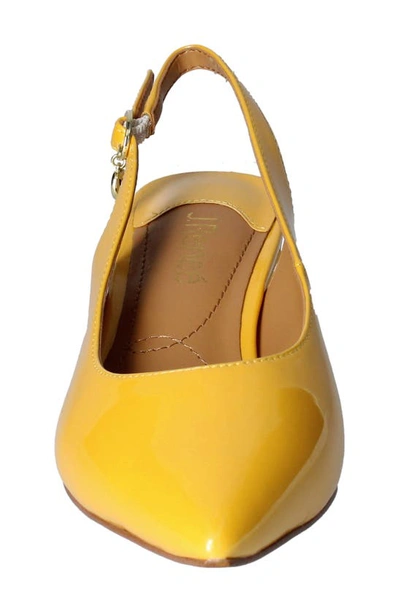 J. Reneé J.renée Shayanne Slingback Pointed Toe Pump In Lemon